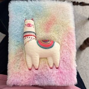 NEW Colorful Llama Plush Journal